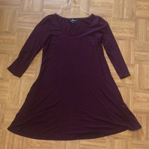 Lulus Skater Maroon Dress w/ ⭐️POCKETS⭐️
